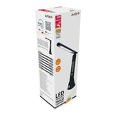 Avide LED Φωτιστικό Γραφείου Δερμάτινο Hugo Μαύρο 6W με Ημερολόγιο